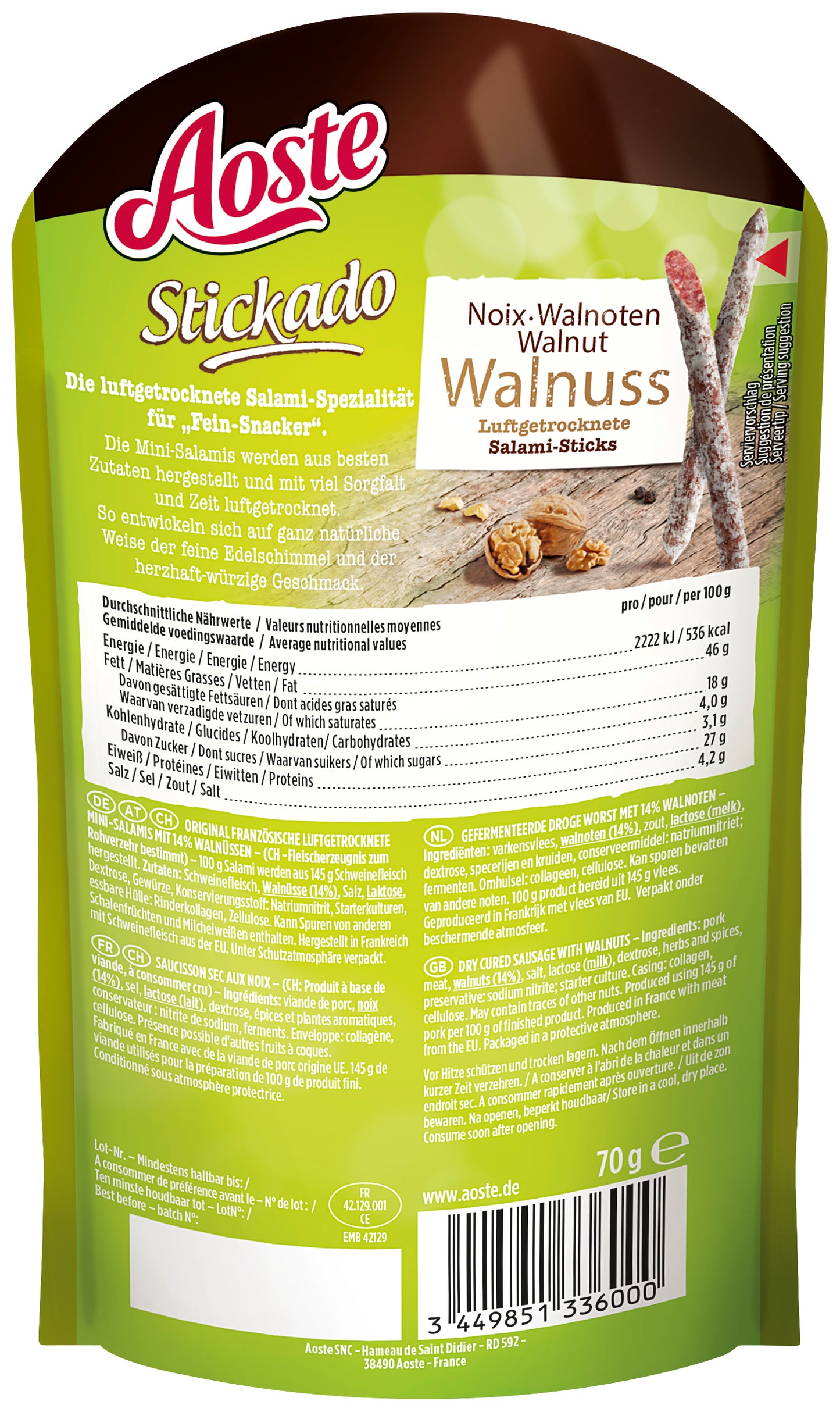 STICKADO WALNUSS